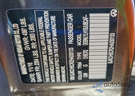 2017 Infiniti Qx30 Base z USA, uszkodzony, nr VIN SJKCH5CR2HA030133